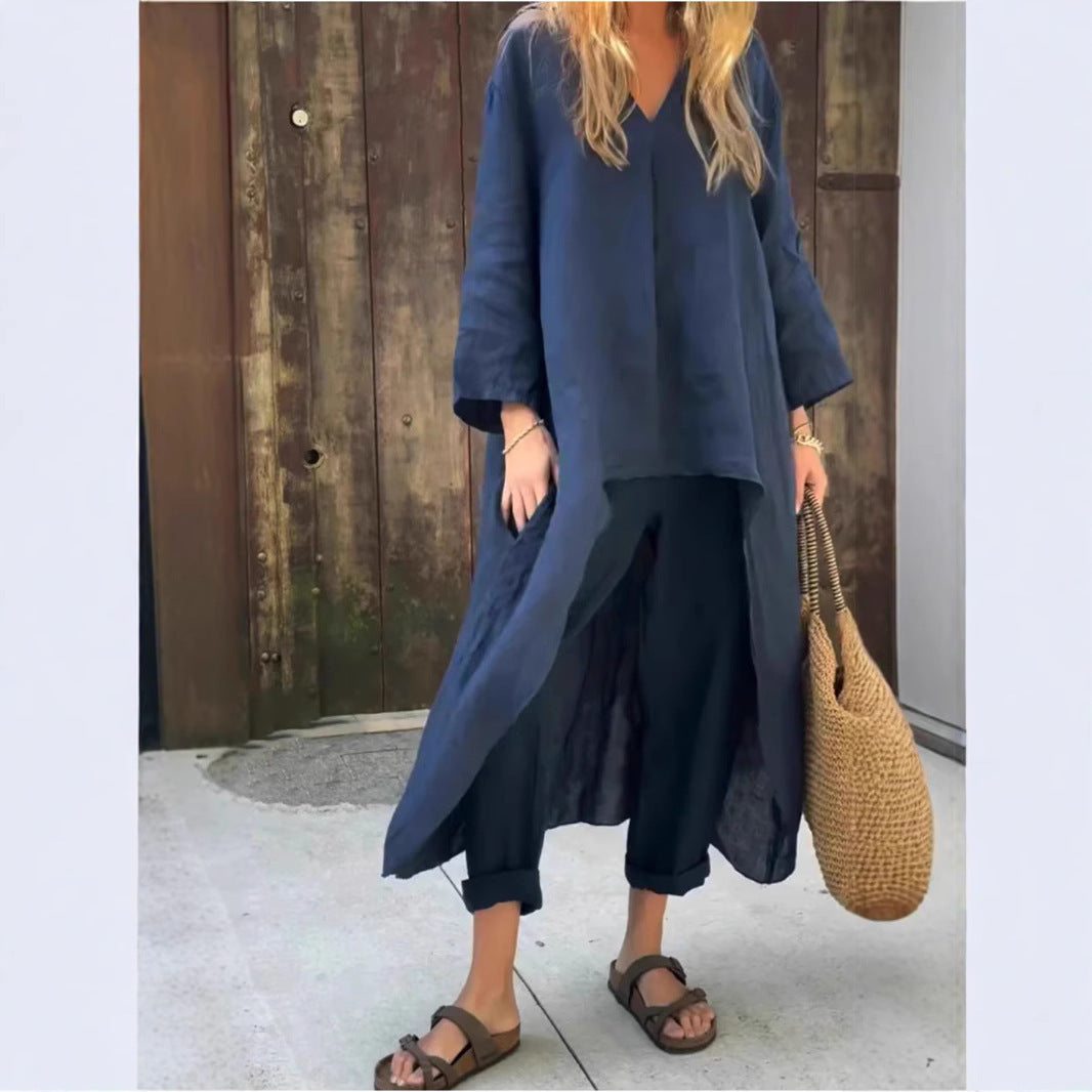 Ensemble Femme Chic Lin & Confort – Élégance Naturelle