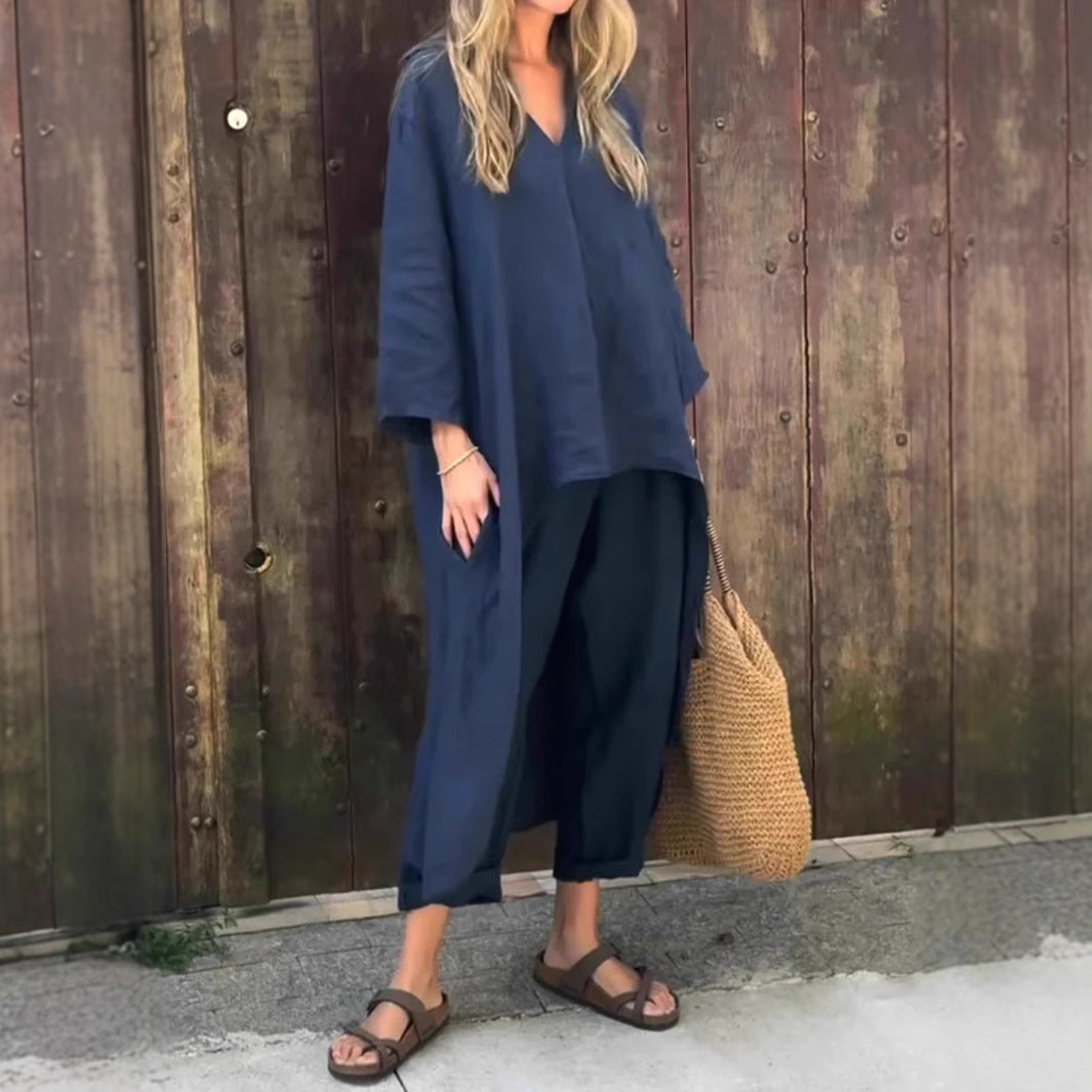 Ensemble Femme Chic Lin & Confort – Élégance Naturelle