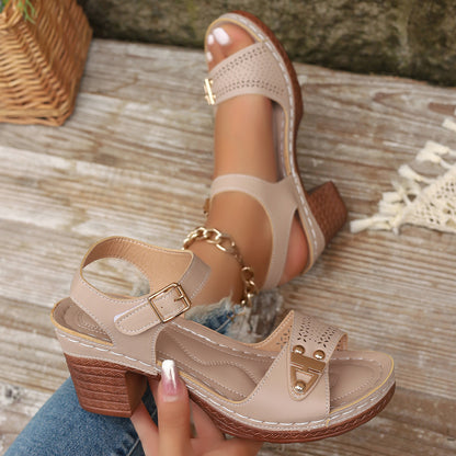 Sandales Stylées àTalons hauts pour Grandes Tailles