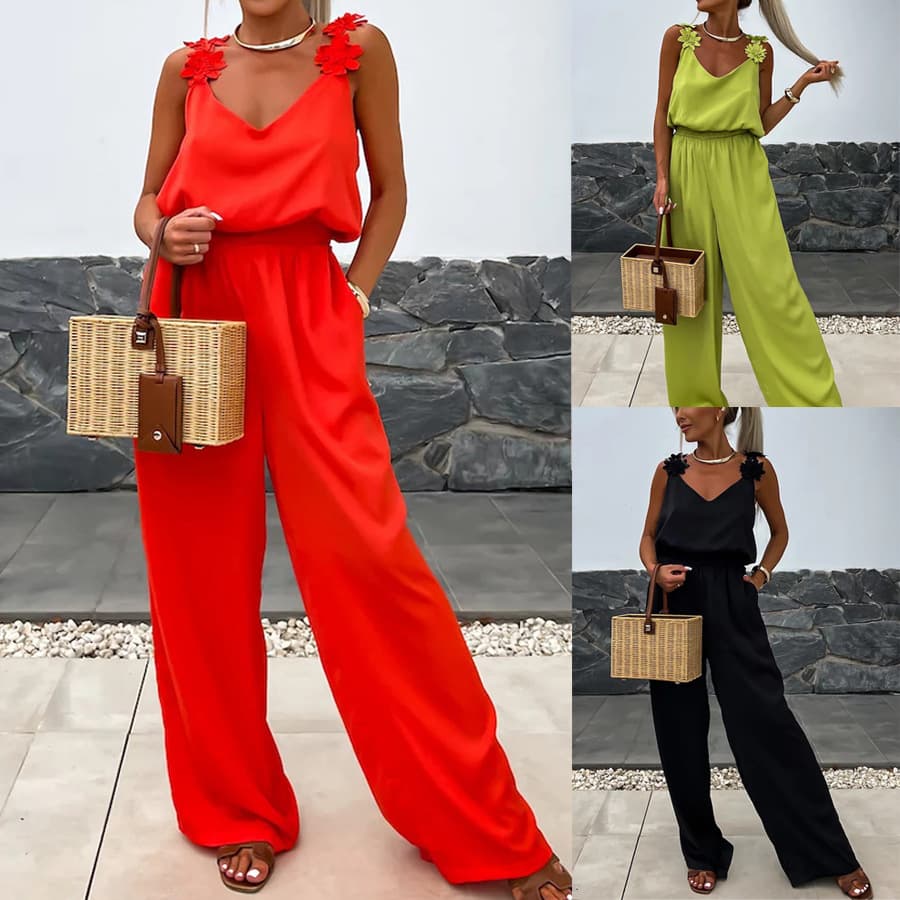 Combinaison Pantalon Femme Bretelles & Poches – Look Tendance Été