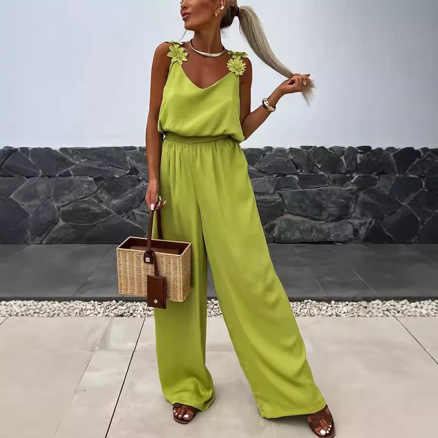Combinaison Pantalon Femme Bretelles & Poches – Look Tendance Été