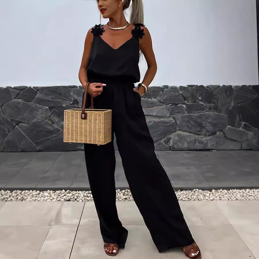 Combinaison Pantalon Femme Bretelles & Poches – Look Tendance Été