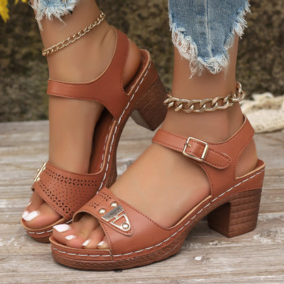 Sandales Stylées àTalons hauts pour Grandes Tailles