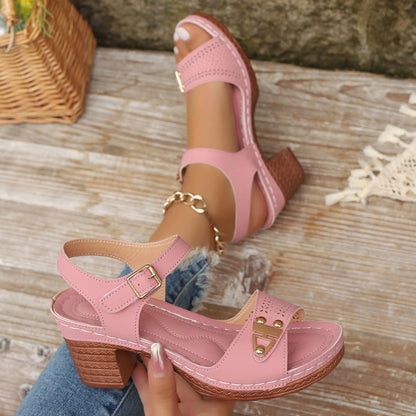 Sandales Stylées àTalons hauts pour Grandes Tailles
