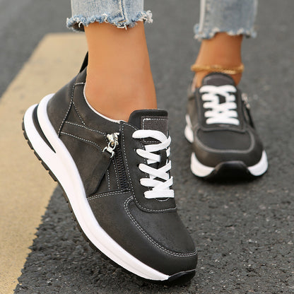 Baskets Femme  à Lacets – Confortables, Tendance et Polyvalentes