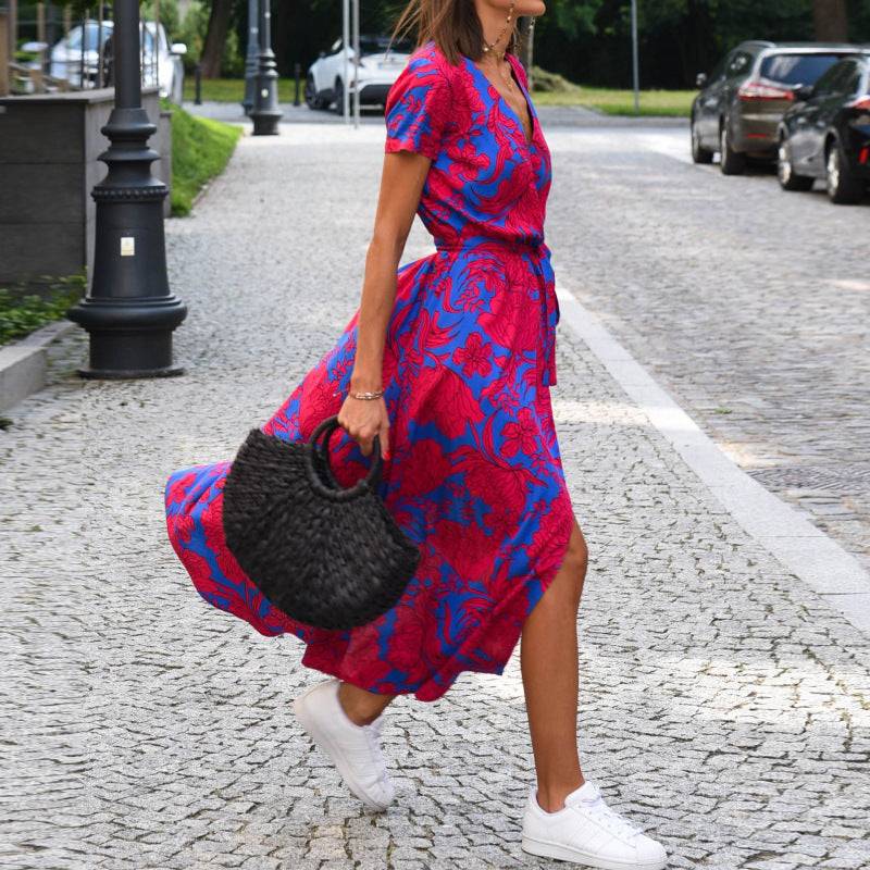 Robe Fluide Été Femme – Imprimée & Parfaite Vacances