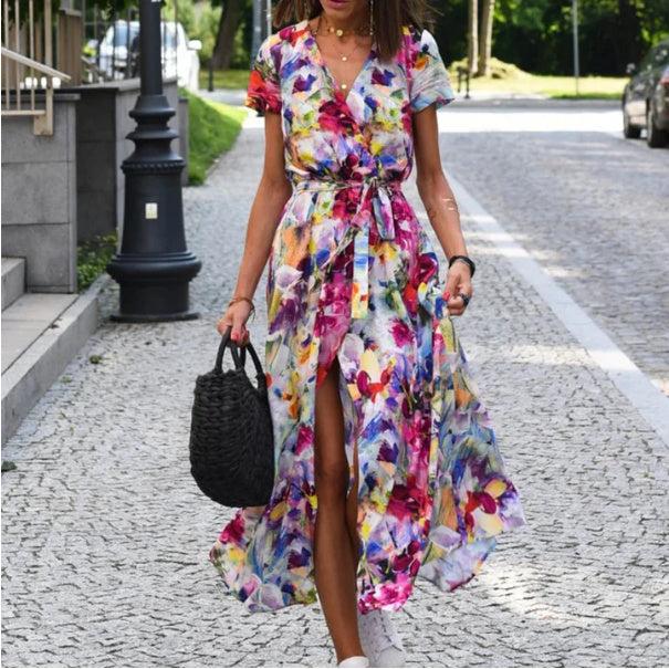 Robe Fluide Été Femme – Imprimée & Parfaite Vacances